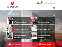 Tablet Screenshot of andersons.com.au